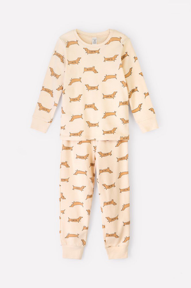 Пижама джемпер + брюки для девочек и мальчиков CROCKID 172951