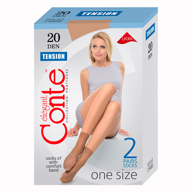 Носки женские Conte TENSION 20 (2 пары)
