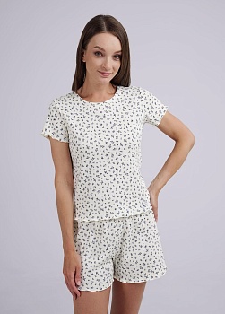 Пижама футболка + шорты для женщин Clever 178923