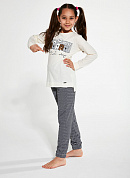 Пижама джемпер + брюки для девочек Cornette 166352
