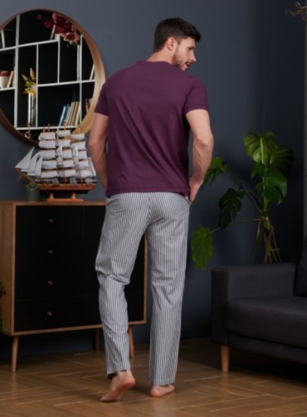 173377 Пижама мужская INDEFINI (футболка+брюки) PBC2016 (1)
