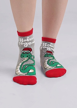 Носки цветные Новый год для девочек и мальчиков Clever 179066