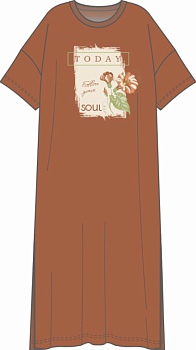 Платье с коротким рукавом для женщин Almando Melado 173016