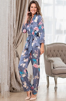 Пижама жакет + брюки для женщин Mia-Аmore 178889