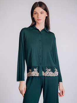 Пижама рубашка + брюки для женщин Indefini 184986