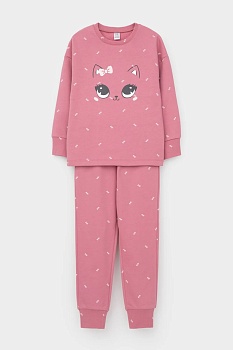 Пижама джемпер + брюки для девочек CROCKID 178815