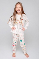 Пижама джемпер + брюки для девочек CROCKID 172952
