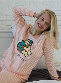 Пижама джемпер + брюки для женщин Indefini 172630