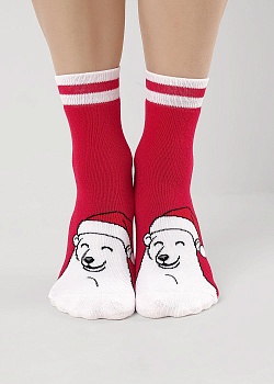 Носки цветные Новый год для женщин Clever 185323