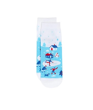 Носки цветные Новый год для девочек и мальчиков CONTE-KIDS 185425