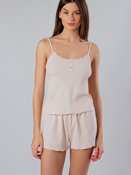 Пижама майка + шорты для женщин Indefini 180444