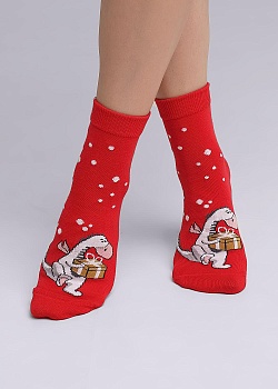 Носки цветные Новый год для женщин Clever 177062