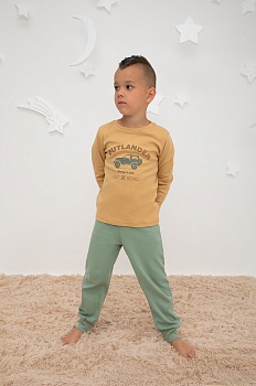 Пижама джемпер + брюки для мальчиков CROCKID 177580