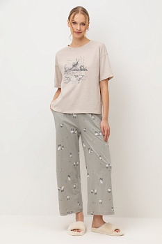Пижама футболка + брюки для женщин Very Neat 184775