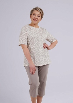 Комплект футболка + бриджи для женщин Тет-а-тет 178192