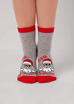Носки цветные Новый год для девочек и мальчиков Clever 185314