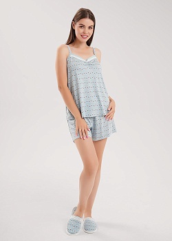 Пижама майка + шорты для женщин Clever 185633