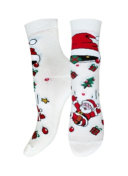 Носки цветные Новый год для девочек и мальчиков Брестские 185419