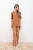 Пижама футболка + брюки для девочек CUBBY 177141