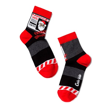 Носки цветные Новый год для девочек и мальчиков CONTE-KIDS 154427