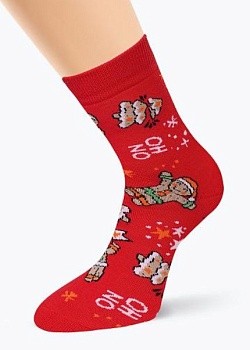 Носки цветные Новый год для девочек и мальчиков Clever 170467