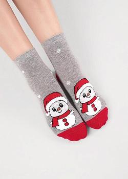 Носки цветные Новый год для девочек и мальчиков Clever 185309