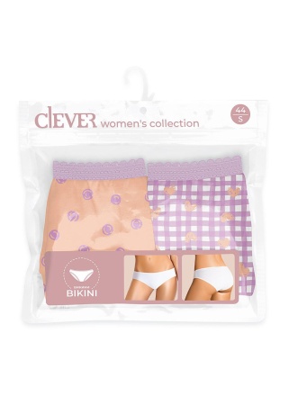 174078 Набор трусов жен. пак CLE LKB1018т 2шт/уп (4)