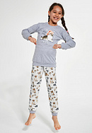 Пижама джемпер + брюки для девочек Cornette 165729