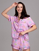 Пижама футболка + шорты для женщин Indefini 173774