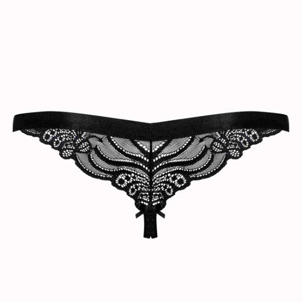 155309 Трусы Os 828 CROTHLESS THONG стринги с вырезом (3)