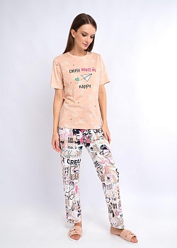 Комплект футболка + брюки для женщин Clever 173477