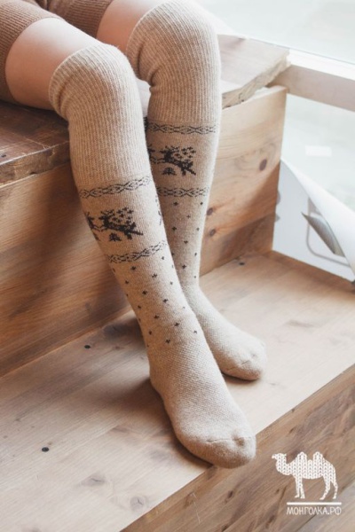 152263 Гольфы детские из шерст. пряжи "Верблюд" 01124