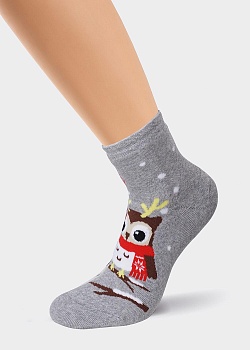 Носки цветные Новый год для девочек и мальчиков Clever 166586