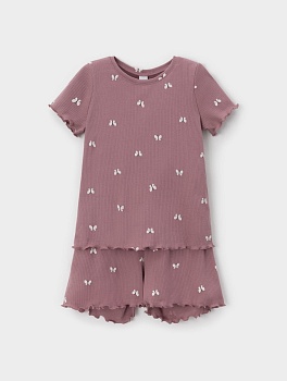 Пижама футболка + шорты для девочек CROCKID 185915