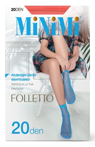 169509 Носки MINIMI FOLLETTO 20 (в полоску)
