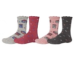 Носки цветные (2 пары) для девочек Cornette 170501