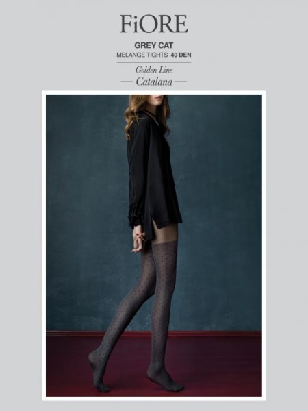 144025 Колготки Fiore GREY CAT