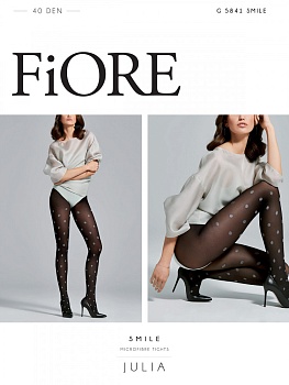 Колготки фантазийные в горох для женщин Fiore 148331