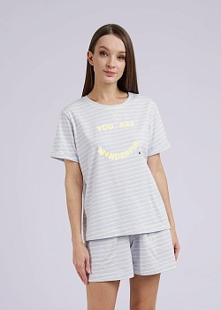 Пижама футболка + шорты для женщин Clever 178438