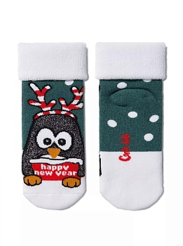 Носки цветные Новый год для девочек и мальчиков CONTE-KIDS 184747