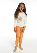 Пижама джемпер + брюки для девочек Cornette 142855