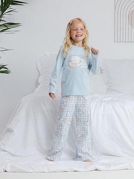 Пижама джемпер + брюки для девочек CROCKID 178970