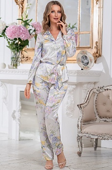 Пижама жакет + брюки для женщин Mia-Аmore 185559