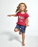 Пижама футболка + шорты для девочек Cornette 165738