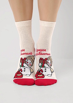Носки цветные Новый год для женщин Clever 185334