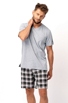 Пижама футболка + шорты для мужчин Key 180320