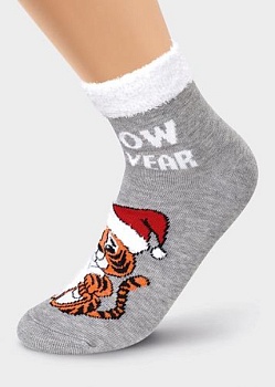 Носки цветные Новый год для девочек и мальчиков Clever 170457