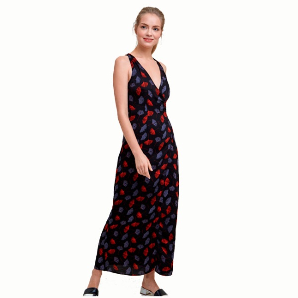 155268 INF Платье пляжное жен. MILLA черный 31200200034