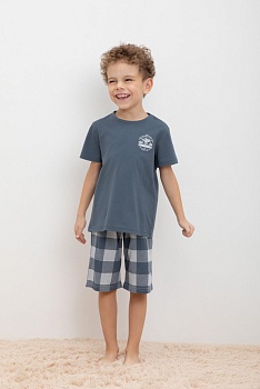 Пижама футболка + шорты для мальчиков CROCKID 178240