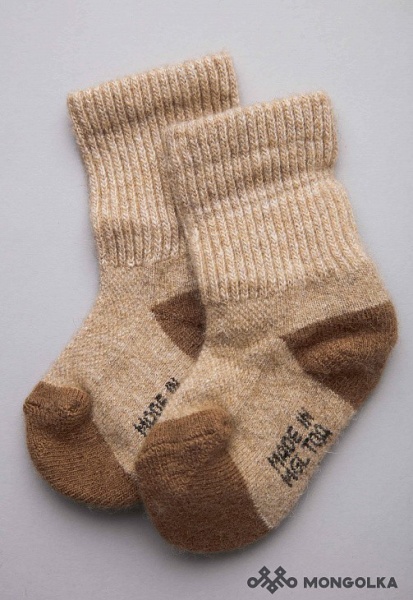 168100 Носки детские из монгольской шерсти 02102 (1)